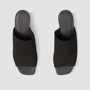 New Everlane The Glove Mule in ReKnit Black Size 8